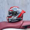 MRC Safety Motorcycle Helmets Full Face Dual Lens Racing Helmet Strong Resistance Off Road Helmet DOT Approved Tail Wing