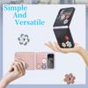 For Samsung Z Flip 4 Folding Leather Flower Case For Samsung Galaxy Z Flip 4 5g Flip4 Zflip4 Shockproof Slim Protective Cover