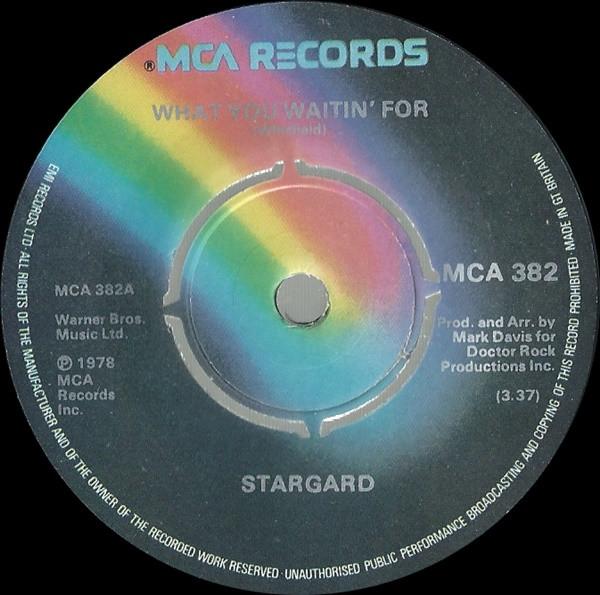 

7inch Record STARGARD - What You Waitin For MCA382 MCA Records 1978 UK Soul/Funk Used