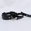 Exotic Accessories of Bdsm Slave Bondage Leather Collar with Leash Belt Choker Necklace Animal Pet Accessories Adjustable Black