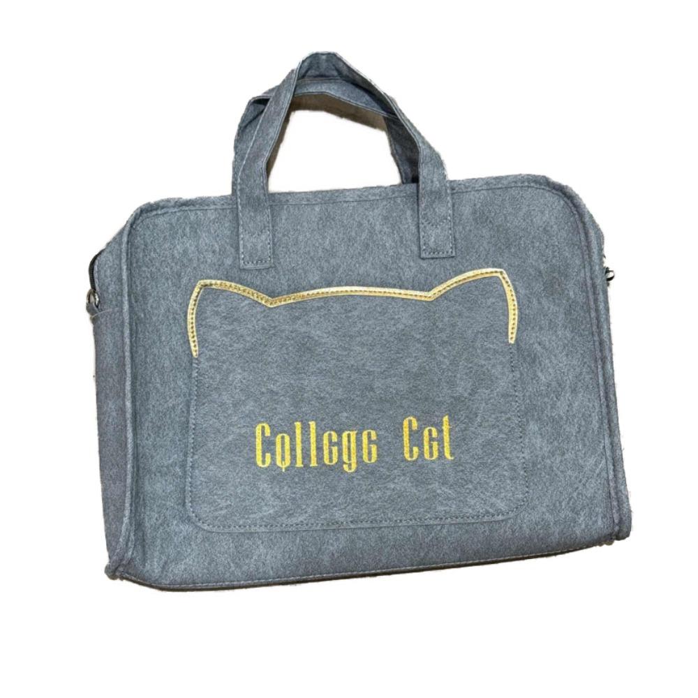 

Tablet Carring Case Portable Laptop Sleeve PU Leather Shockproof Laptop Bag with Straps 13/14 Inches Computer Handbag Daily Use синій