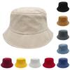 Winter Vintage Bucket Hat Couples Solid Color Insulated Breathable Sunshade Hat