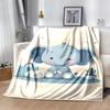 1pc Elephant Printing Lightweight Flannel Blanket, Comfortable and Warm Blanket, for Camping Sofa Bed and Couch Office, Gift