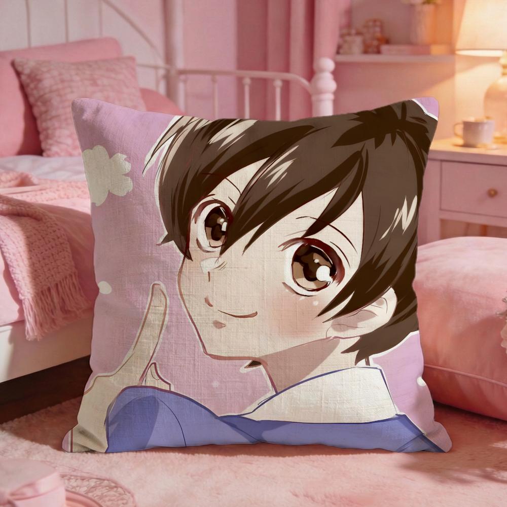 Ouran High SSchool Host Clubs Cushion Cover Premium Comfort Reversible Pillow CoveTwo In One Design For Any Room  Car Interior