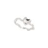 Fashionable Style Ins Heart Shaped Copper Ring For Women With Adjustable Size For Versatile Wear
