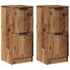 Sideboards 2 Pcs Vintage Wood Look 30 X 30 X 70 Cm Engineered Wood