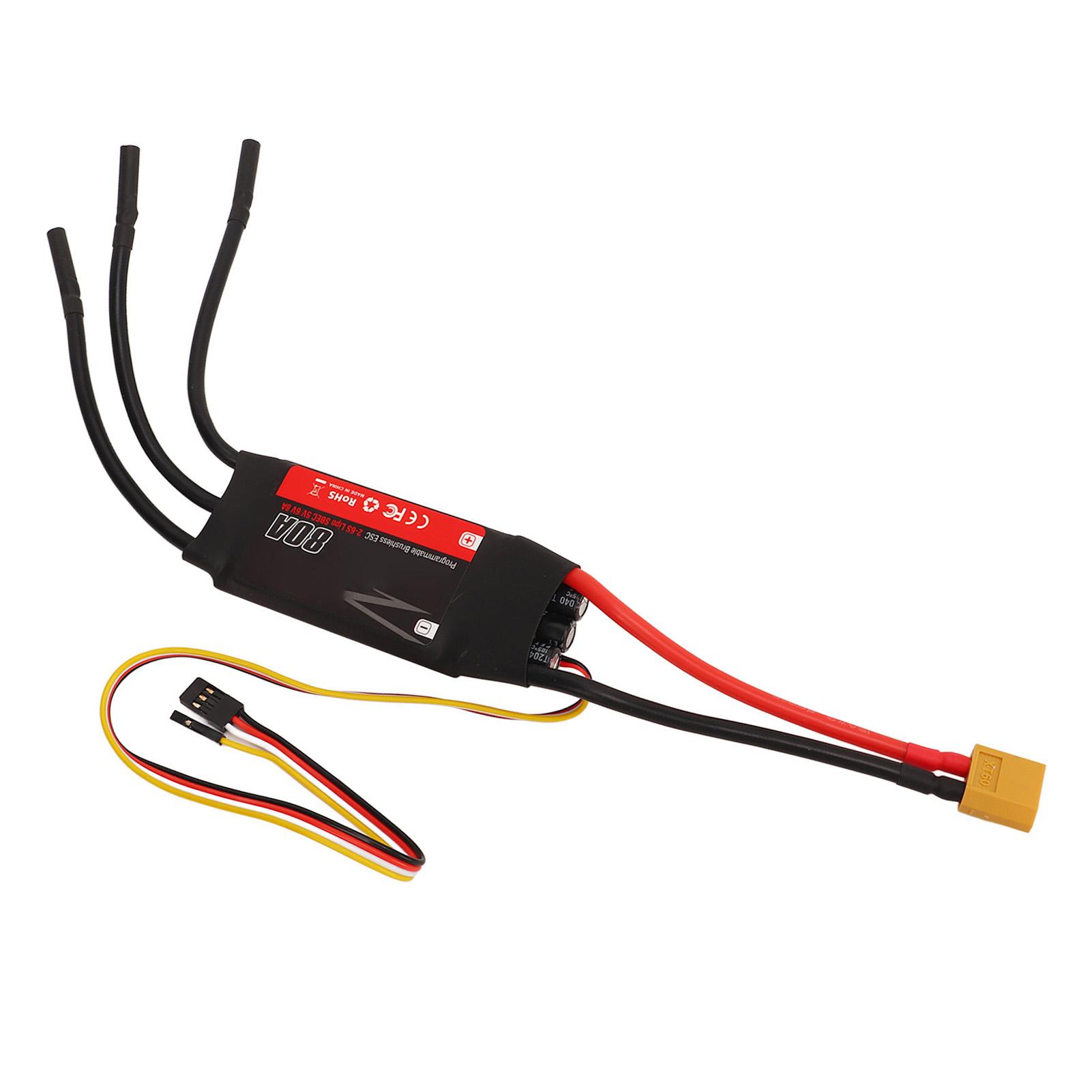 

80A Brushless ESC 32 Bit Processor RC Brushless Motor Electric Speed Controller Part for DIY RC