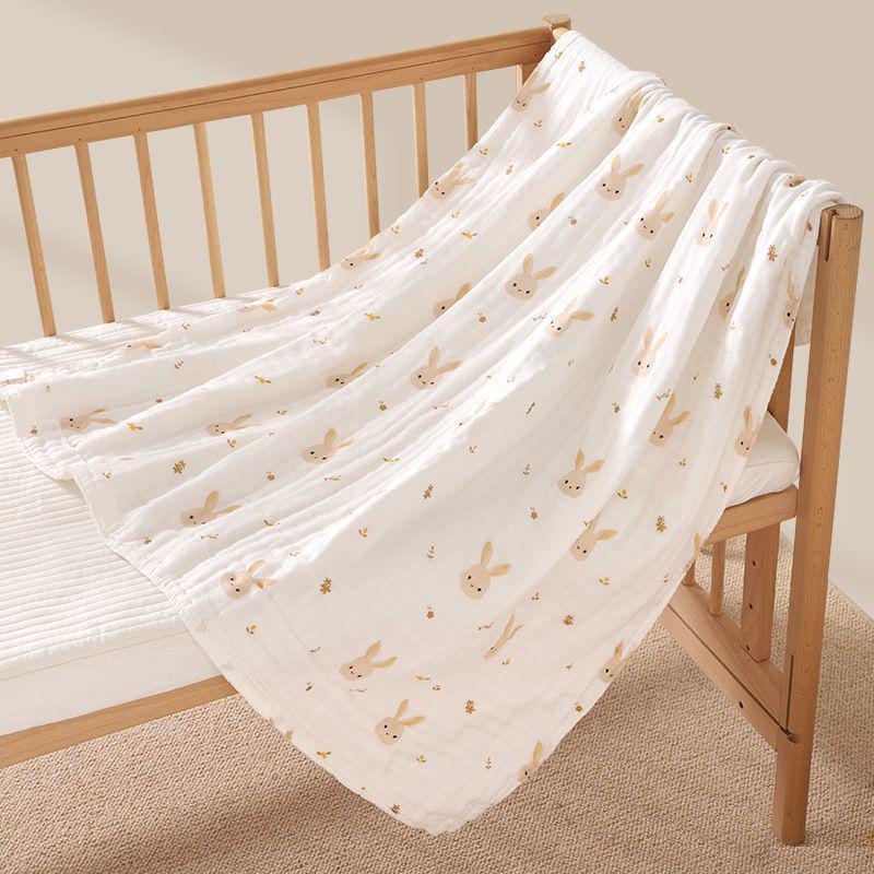 Superweiches sechslagiges Baumwoll-Babybadetuch & Puckdecke