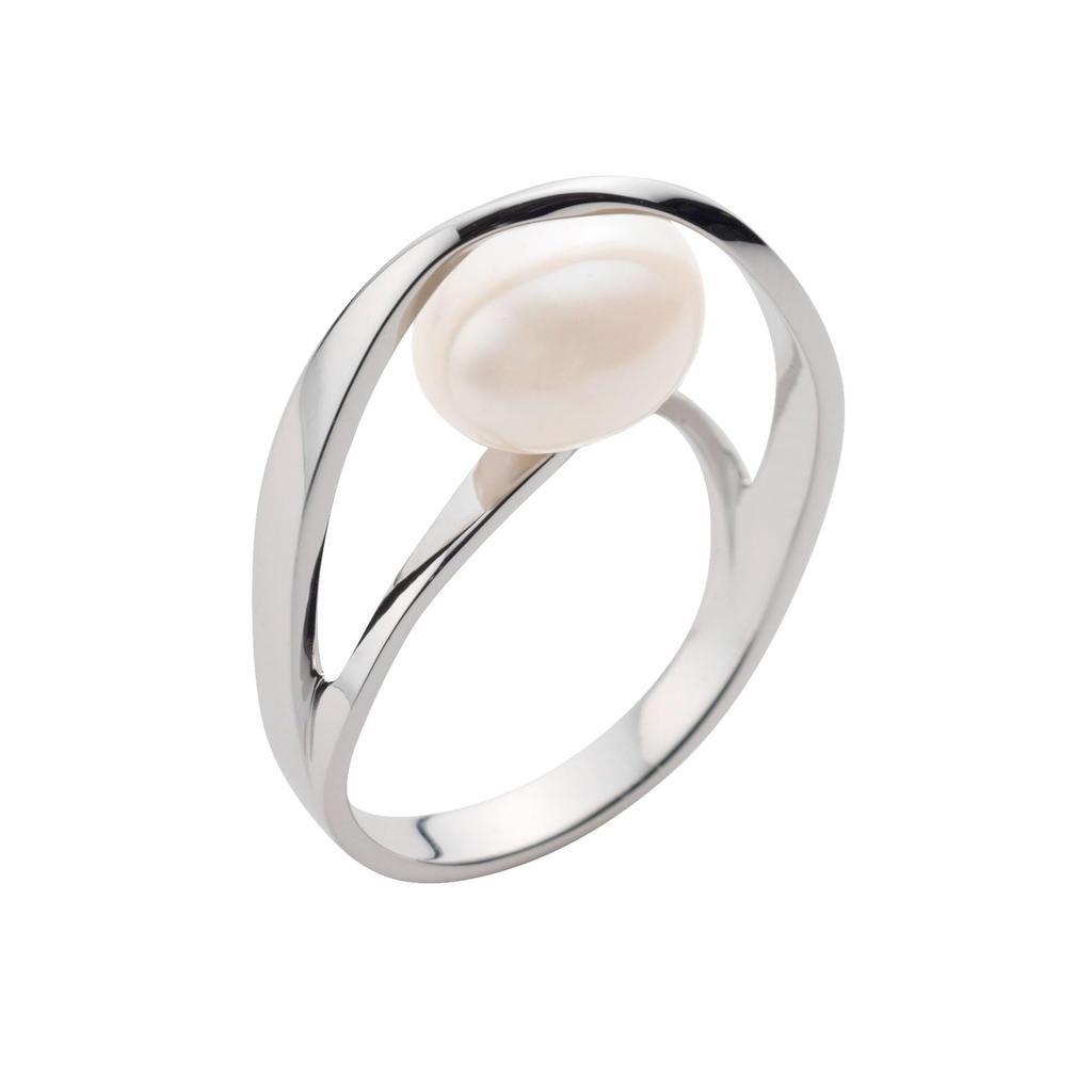 Kuma Sterling Silver 925 Freshwater Pearl Ring KMSR006111PF Japanese Size 11 [Official] [Vendome Aoyama] [Kengo + MA,YU] [Kengo Kuma]