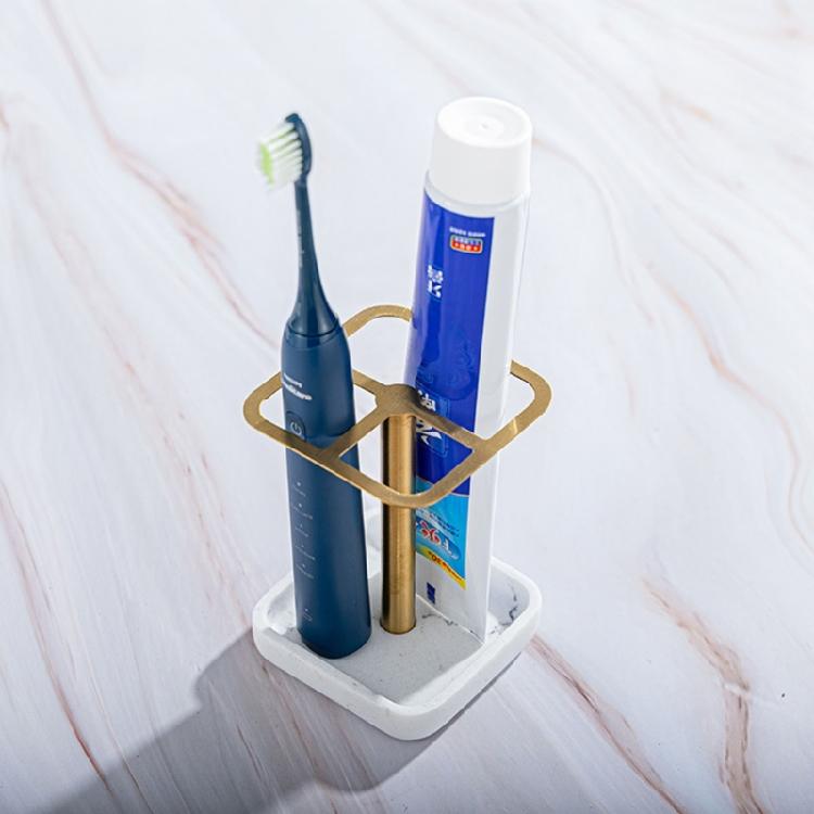 MultiPurpose Toothbrush Holder Toothpaste Rack for Bathroom Countertops In Sleekly Design for Face Cleansers,Trimmers