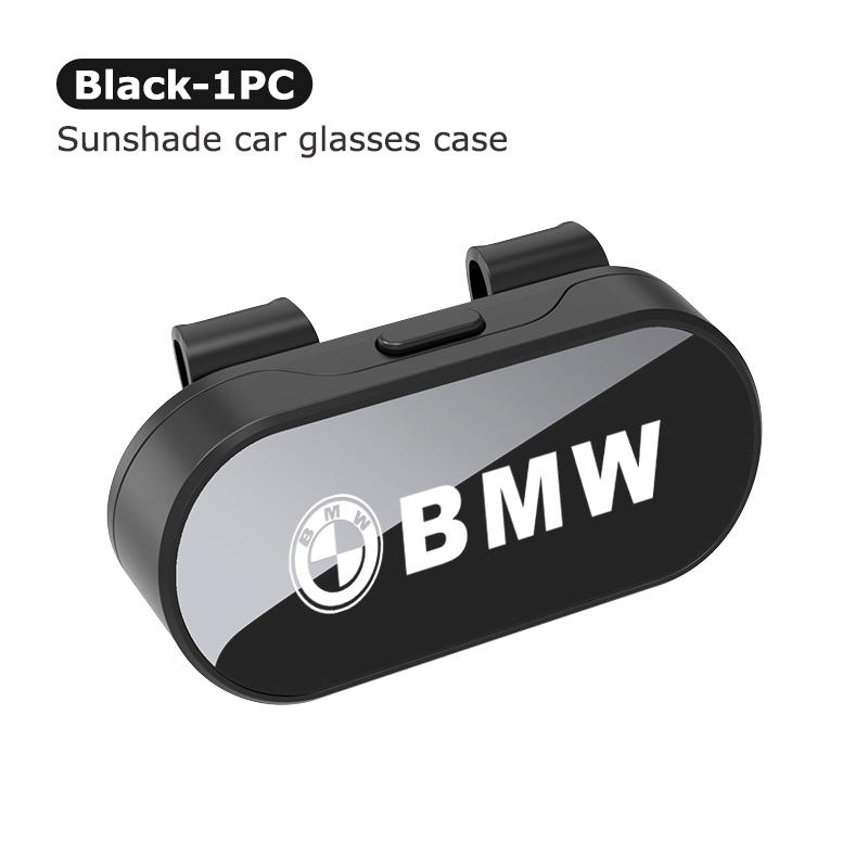 CLRJ1 Car Sunglasses Storage Box Glasses Holder Sun Visor Glasses Case For BMW Performance X1 M3 M6 F01 F02 E34 E36 E60 F10 F20 X6