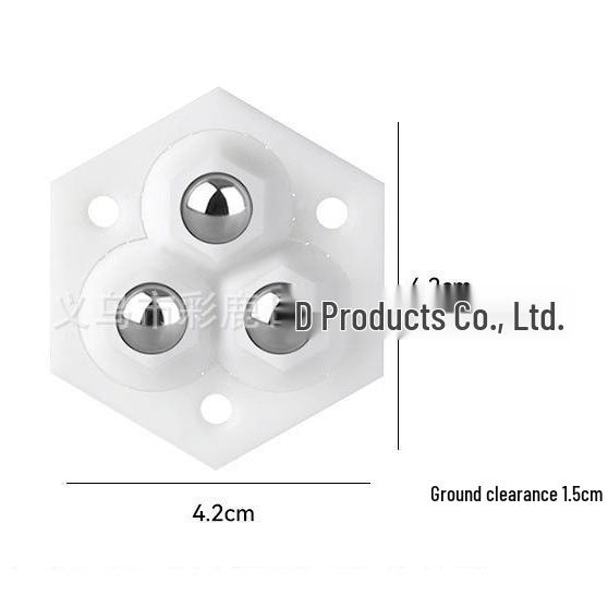 Silent Adhesive Caster: Three-Ball & Five-Ball Roller Wheel for Mobile Furniture