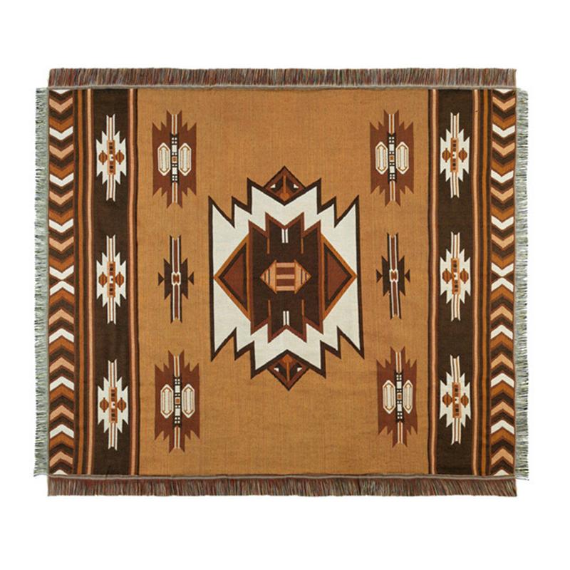 

Cotton Knitted Sofa Blanket Geometric Hanging Tapestry Turkish Blanket Bedroom Rug Soft Living Room Carpet Bedspread deken 90X90cm хаки