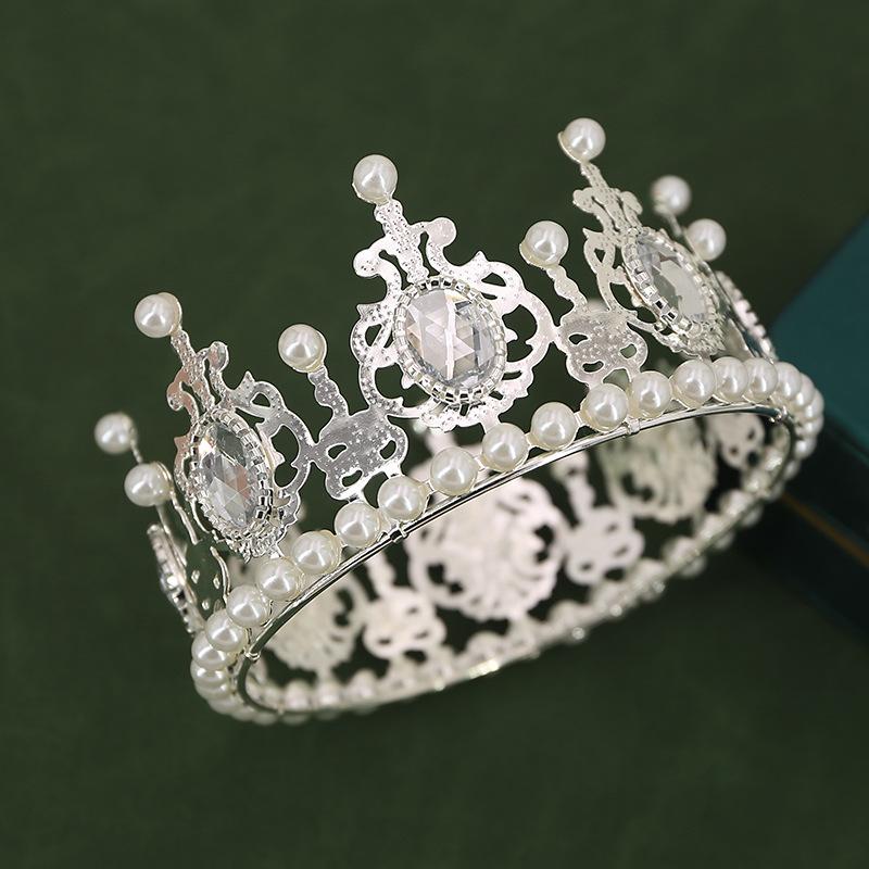Свадебная корона головной убор цветной кристалл королева украшение на день рождения торт — фото 9