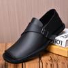Personality Mens Casual Leather Shoes Slip on Shoes Comfy Fashion Loafers New Men Business Shoes All-match Man Driving Footwear