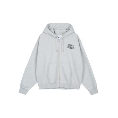 Nike X Stussy NRG Kapşonlu Koyu Gri Heather Unisex Üstler DJ9488