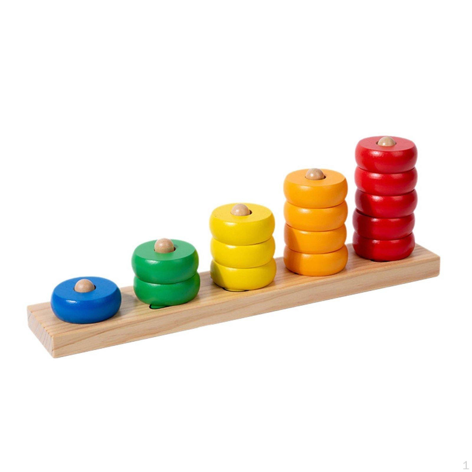 Educational Math Toy Learning Board Develops Fine Motor Skills Wooden Number
