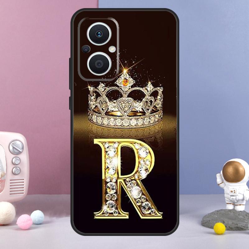 

Чехол-монограмма с золотым мрамором для OPPO Reno 14 F 11F 12F 13F 10 11 12 13 Pro 7 8 Lite OPPO Find X8 X6 X5 X9 Pro OPPO Reno11