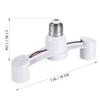 Einfache Installation E27 Verteiler Lampenfassung LED Glühbirne Sockel Adapter Licht Konverter Lampe