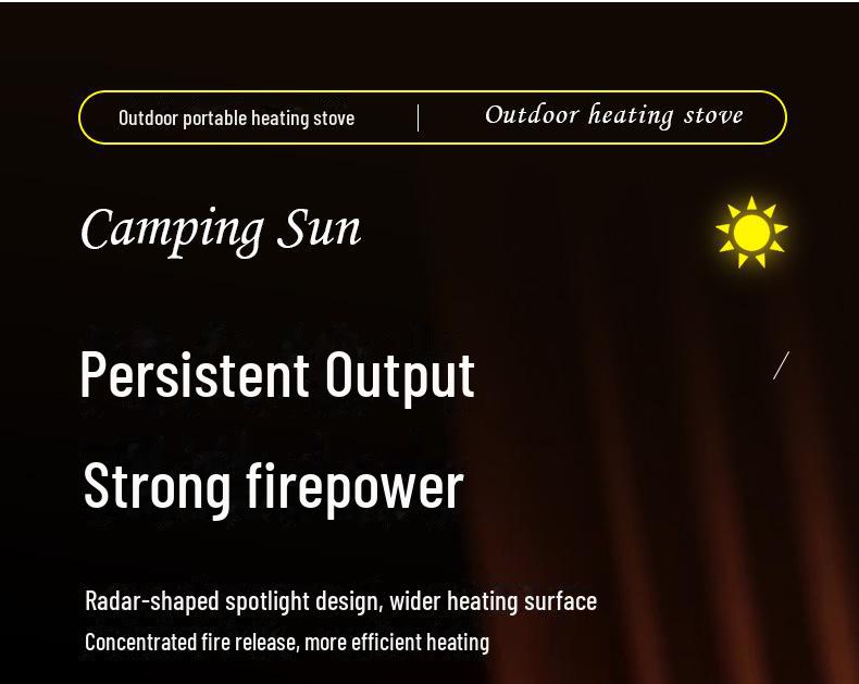 Portable Outdoor Heater: Mini Sun Stove for Camping and Tent Heating