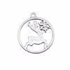 Deer Antler Charms Christmas Day Pendants For Nature Inspired Jewelry