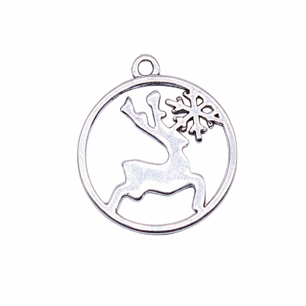 Deer Antler Charms Christmas Day Pendants For Nature Inspired Jewelry