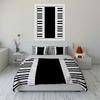 Piano keyboard pattern. Bedding sets Duvet cover sets Duvet covers Pillowcases(1*Duvet Cover 2*Pillowcases without duvet insert)
