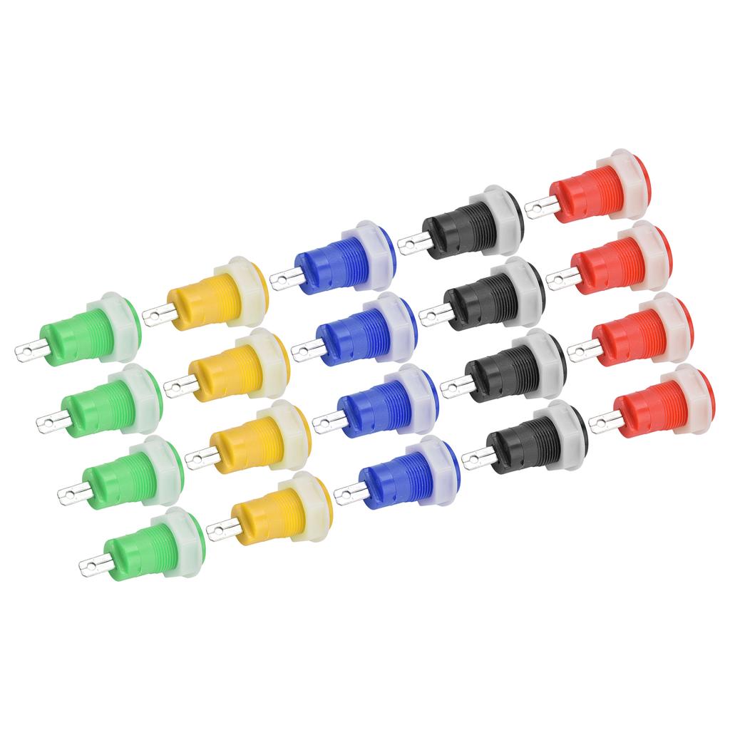 4 Set Banana Socket Binding Post Adapter Safe Welding Type Grounding Terminal 4mm 402 1KV 32A