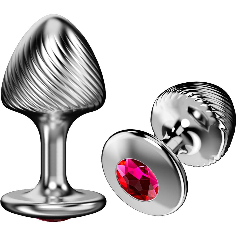 Mushroom Shape Metal Anal Plug Training Toy