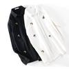 Chic Embroidered White Shirts for Men Spring and Summer Streetwear Youth New Casual Tops Pure Cotton Long Sleeve Shirt Korean Style Men Clothing