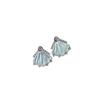 Light luxury and exquisite Fine Sparkling shell earrings for women new in White Fritillaria earings stud wedding jewelry gifts