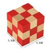 Wooden Snake Cube Puzzle IQ Logic Training Brain Teaser Problem Solving Educational Toys For Kids Boys Girls Mind Challenge