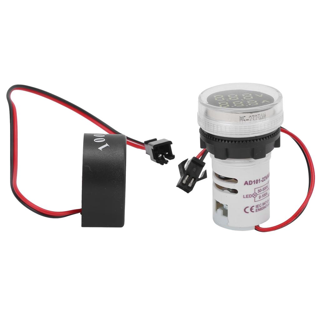 AD101‑22VAM Indicator Light Voltage Current Dual Display Indicator AC50‑500V 0‑100A