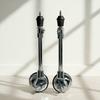 2 Pieces Drum Leg with Caster Bass Mobile Hardware for Drummers, Percussionists, Stage,