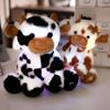 1pcs Kawaii Glowing Cow Plush Toy Cute Plush Stuffed Animal LED Glowing Cow Room Decor Birthday Gift