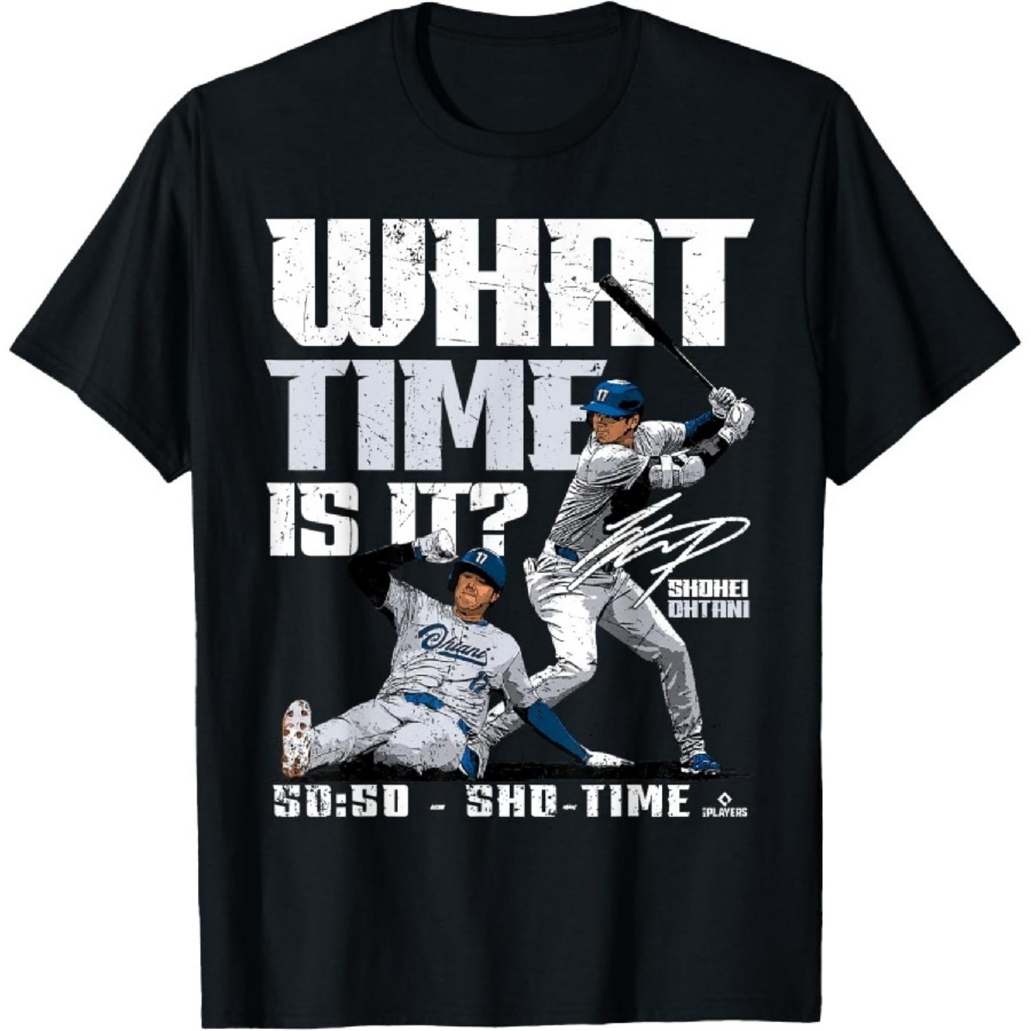 

Sho-Time Fastest to 50-50! Shohei Ohtani Los Angeles MLBPA T-Shirt XXXXXL чорний