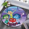 1pc Inside Out Round Area Rug - Non-Slip, Machine Washable Polyester Carpet for Living Room & Bedroom Decor