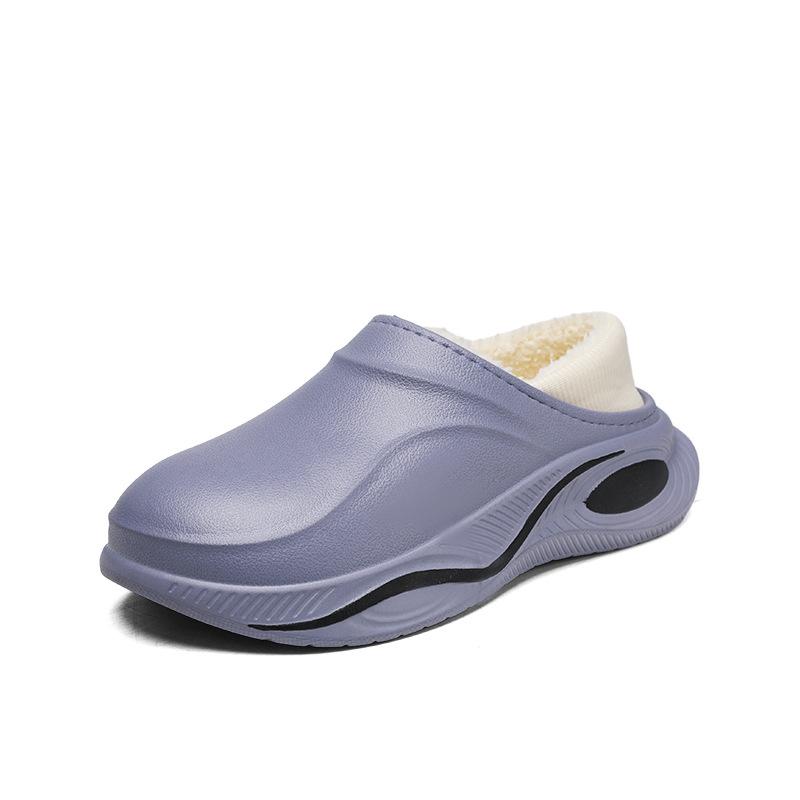 

Мужские хлопковые тапочки мужские зимние с закрытой пяткой домашние комнатные теплые водонепроницаемые теплые хлопковые туфли мужские осенне-зимние 44-45