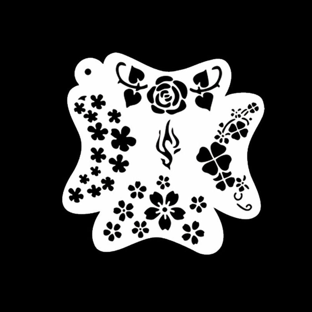 

Многоразовые трафареты для боди-арта, ручная роспись, инструменты для DIY макияжа, шаблоны для раскрашивания лица, вечеринка 7