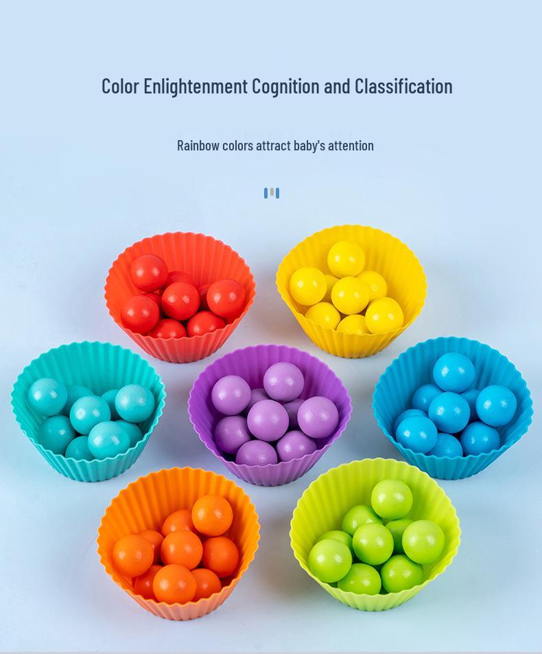Montessori Educational Number Clip Beads - Early Math Color Matching Puzzle for Kids