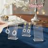 10pcs Acrylic Jewelry Storage Rack, Multi-purpose Necklace Earrings Gift Packaging, Suitable for Mall Counters Exhibition Display Racks
