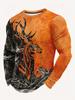 T-Shirts for Men Autumn Mens Clothing Round Neck Tops Long Sleeve Shirts 3D Print Graphic T Shirts Vintage Oversize Men T-Shirt