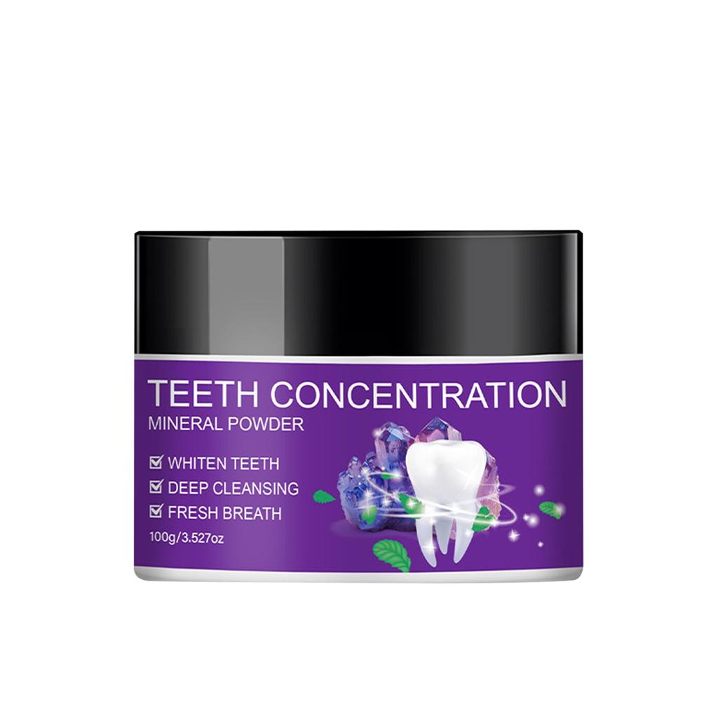 PURPLE CARBON TEETH WHITENING POWDER With Mint Violet Charcoal For Teeth Cleaning And Stain Removal 100g