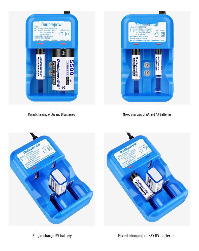 Double Capacity No. 1 Rechargeable D-Type Battery Set - 5500mAh for Gas Stoves & Natural Gas Water Heaters