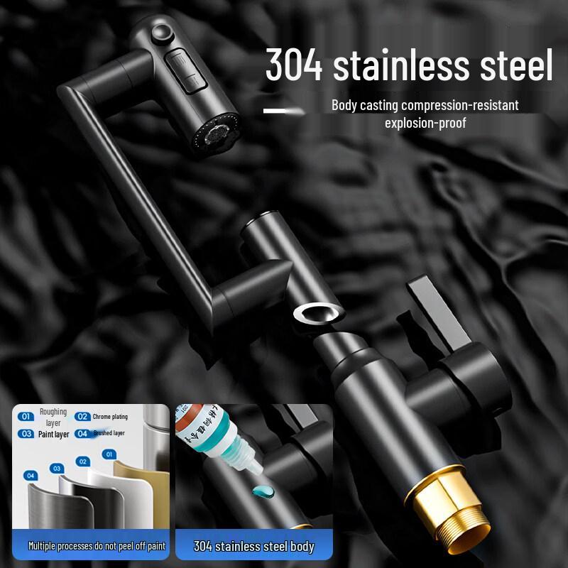 Yipan Digitální displej Multifunkční robotické rameno Kuchyňská baterie