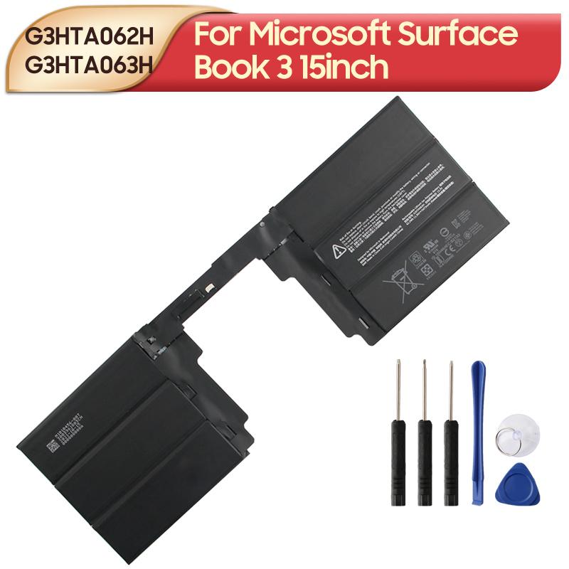 Rechargeable Lithium Battery For Microsoft Surface Book 3 15inch G3HTA062H G3HTA063H Battery 5473mAh