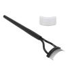 Eyelash Comb Curved Design Separate Cover Stainless Steel Material Black Straight Handle Lash Separator for Beauty Care
