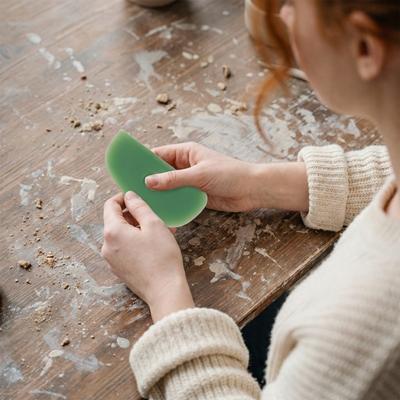 12Pcs Smoothing Tool Silicone Pottery Scraper Flexible Durable Silicone Scraper Smooth Reusable Shaping Tool Pottery