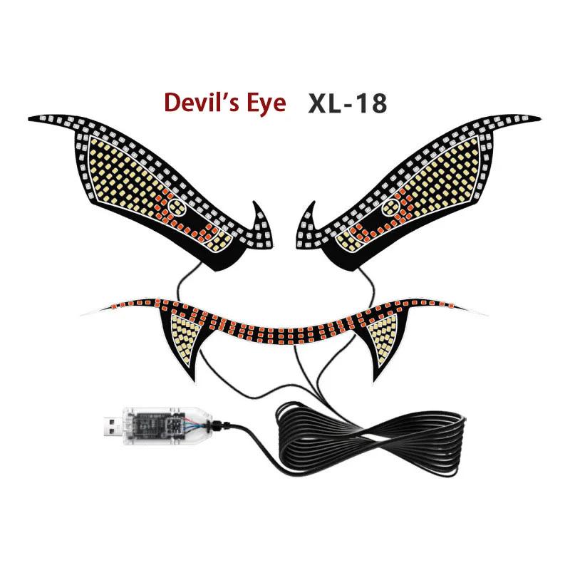 Personalized Front and Rear Window Decorative Lights for Cars, General Motors' New Devil's Eye Decorative Warning Light Parts