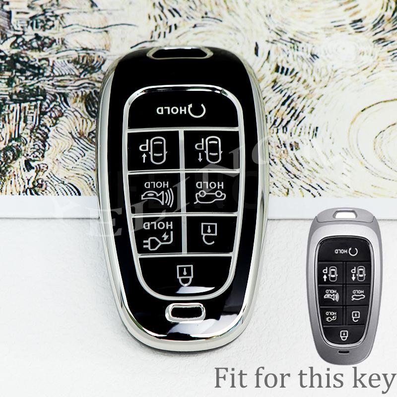 4 5 6 7 8 Button Car Key Cover Auto Shell Fob Case Keychain For Hyundai Santa Fe Tucson Nexo Nx4 Atos Solaris Prime